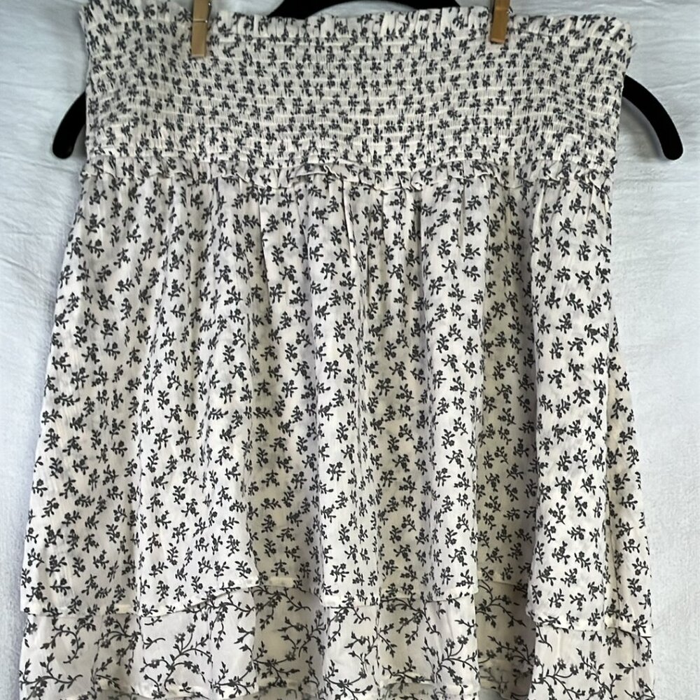 Rails Addison Mixed Petite Floral Tiered Skirt SZ M Cottagecore Girlie Festival